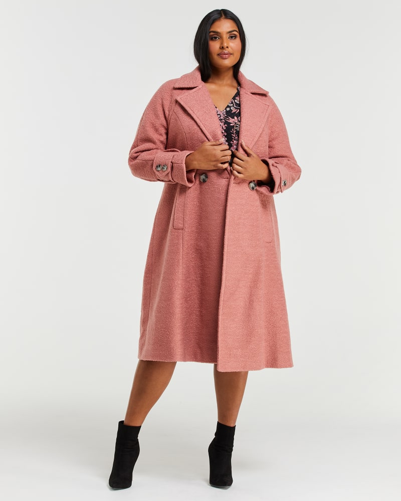 Plus Size Porto Coat Musk Pink